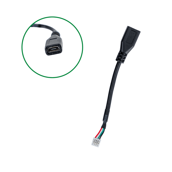 ModalAI, Inc. Accessory Cable Client, 4-pin JST to Micro USB Female (MCBL-00010-1)