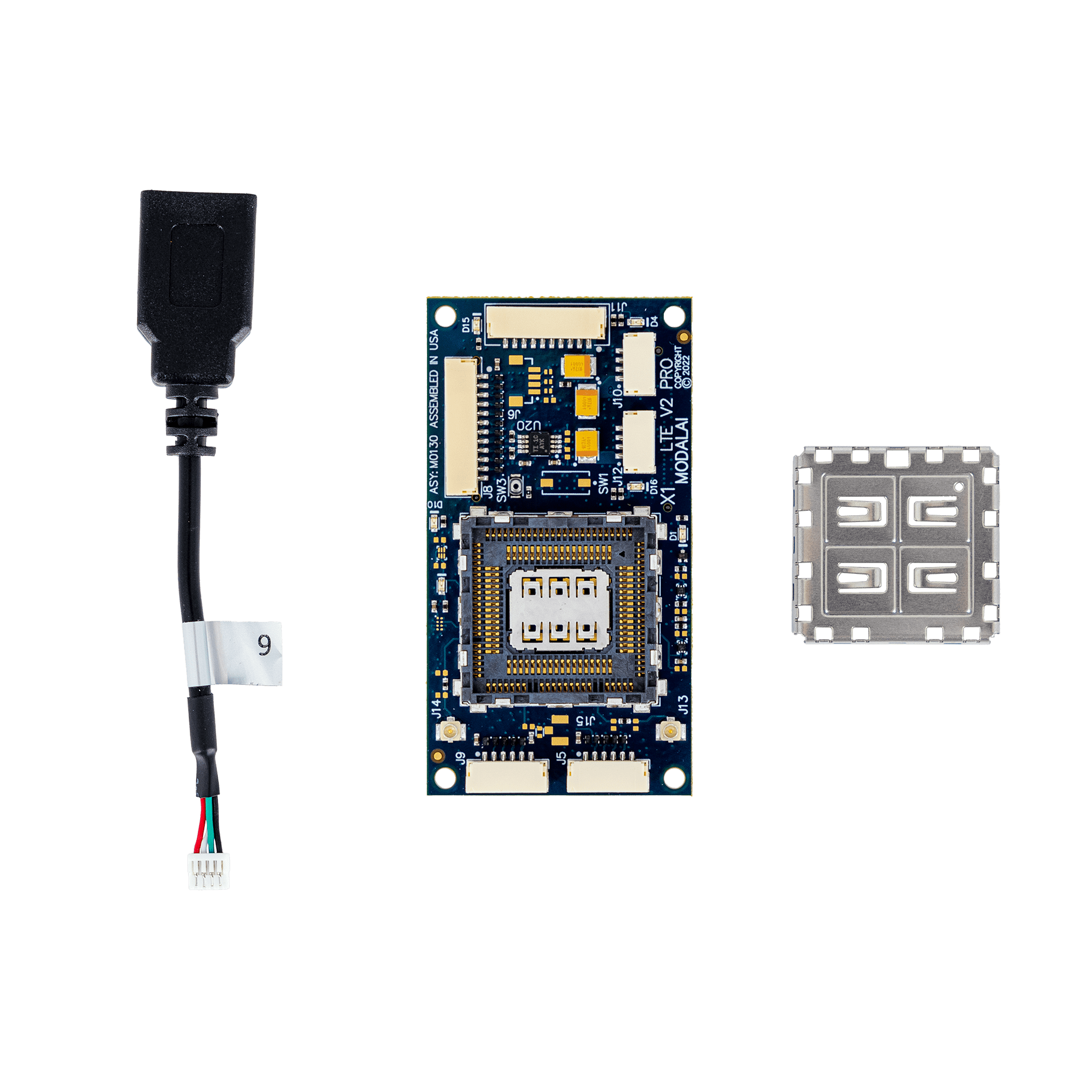 ModalAI, Inc. Accessory I/O Breakout & USB Hub ONLY - No Modem VOXL 2 Cellular LTE, I/O Breakout and USB hub add-on (M0130-3)