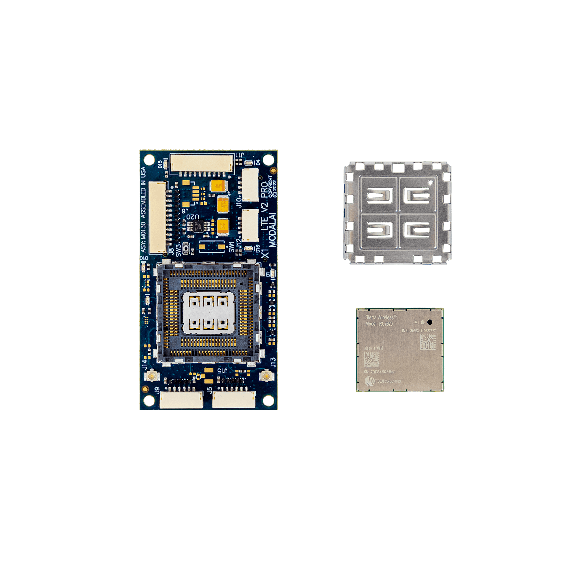 ModalAI, Inc. Accessory VOXL 2 Cellular LTE, I/O Breakout and USB hub add-on (M0130-3)