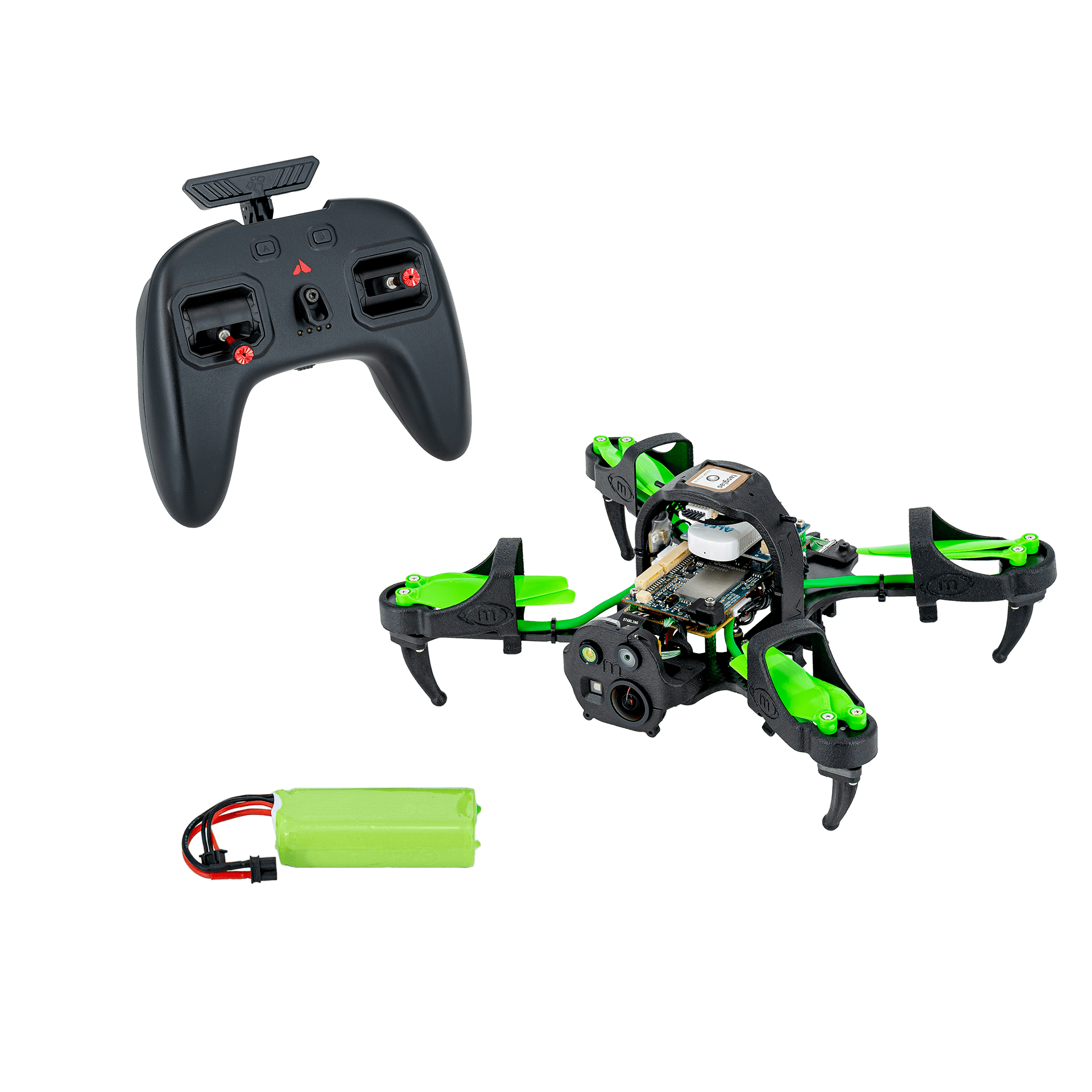 ModalAI, Inc. Drone with Battery and Controller / 4k+TOF+ Dual Tracking (C26) / WiFi and Ghost Atto 2.4GHz Starling 2 Indoor SLAM Development Drone